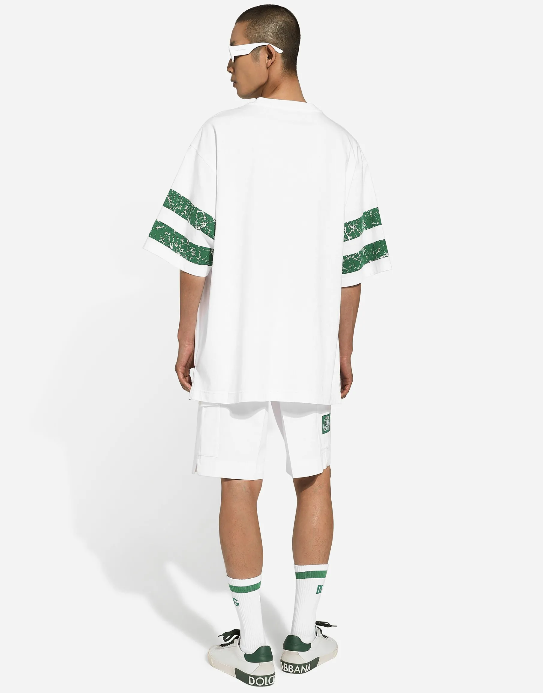 Cotton T-shirt with logo print