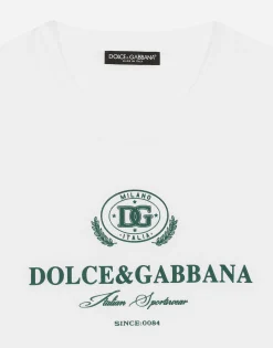 Cotton T-shirt with logo print