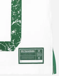 Cotton T-shirt with logo print