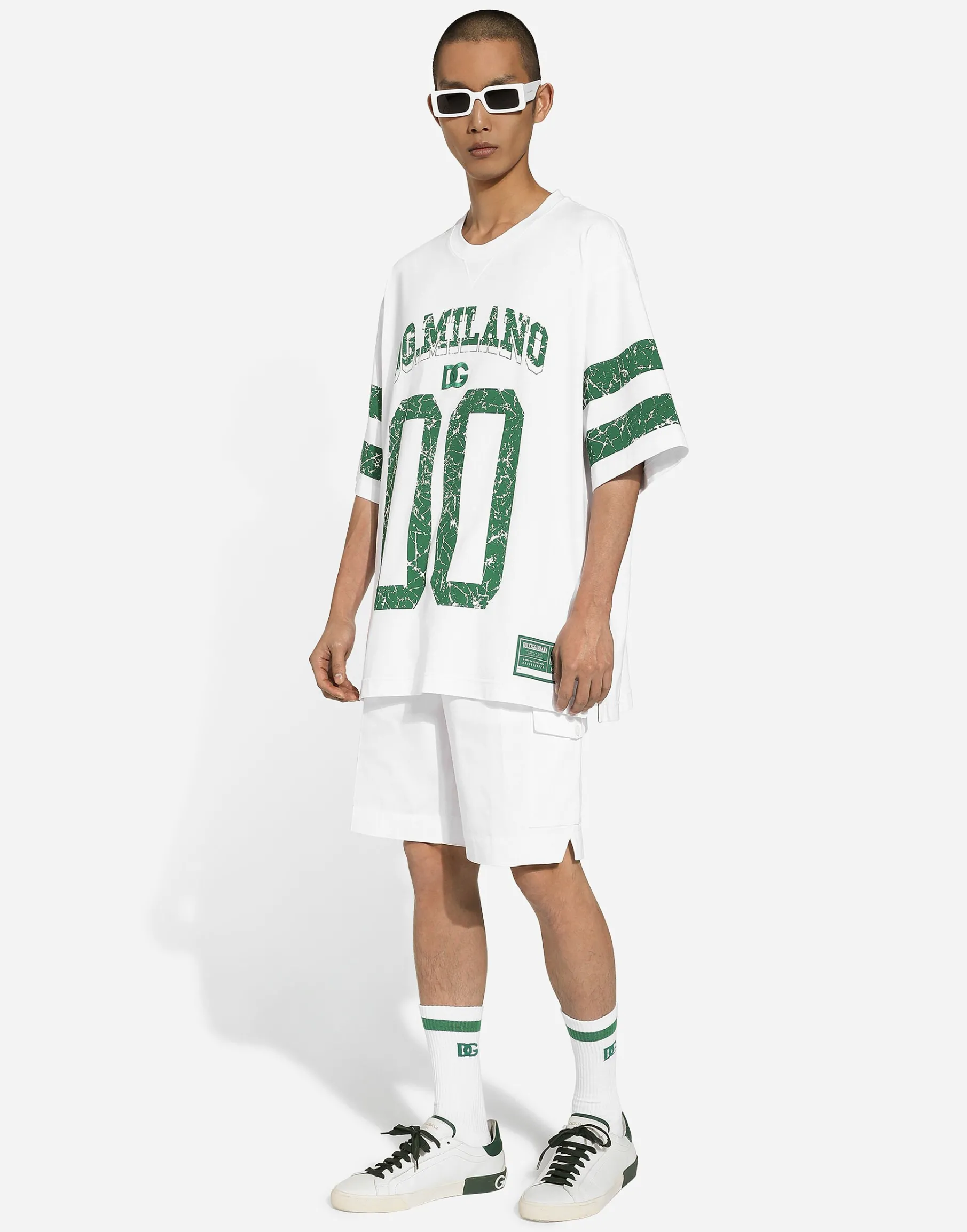 Cotton T-shirt with logo print