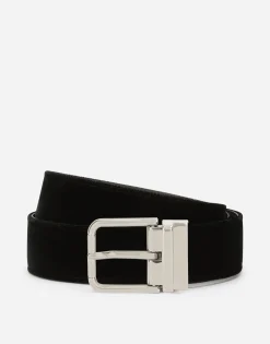 Cotton velvet belt