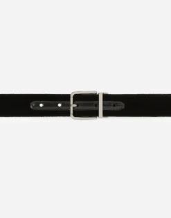 Cotton velvet belt