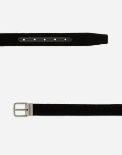 Cotton velvet belt