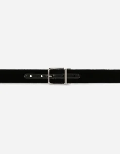Cotton velvet belt