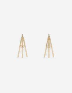 Creole multi-hoop earrings with DG logo