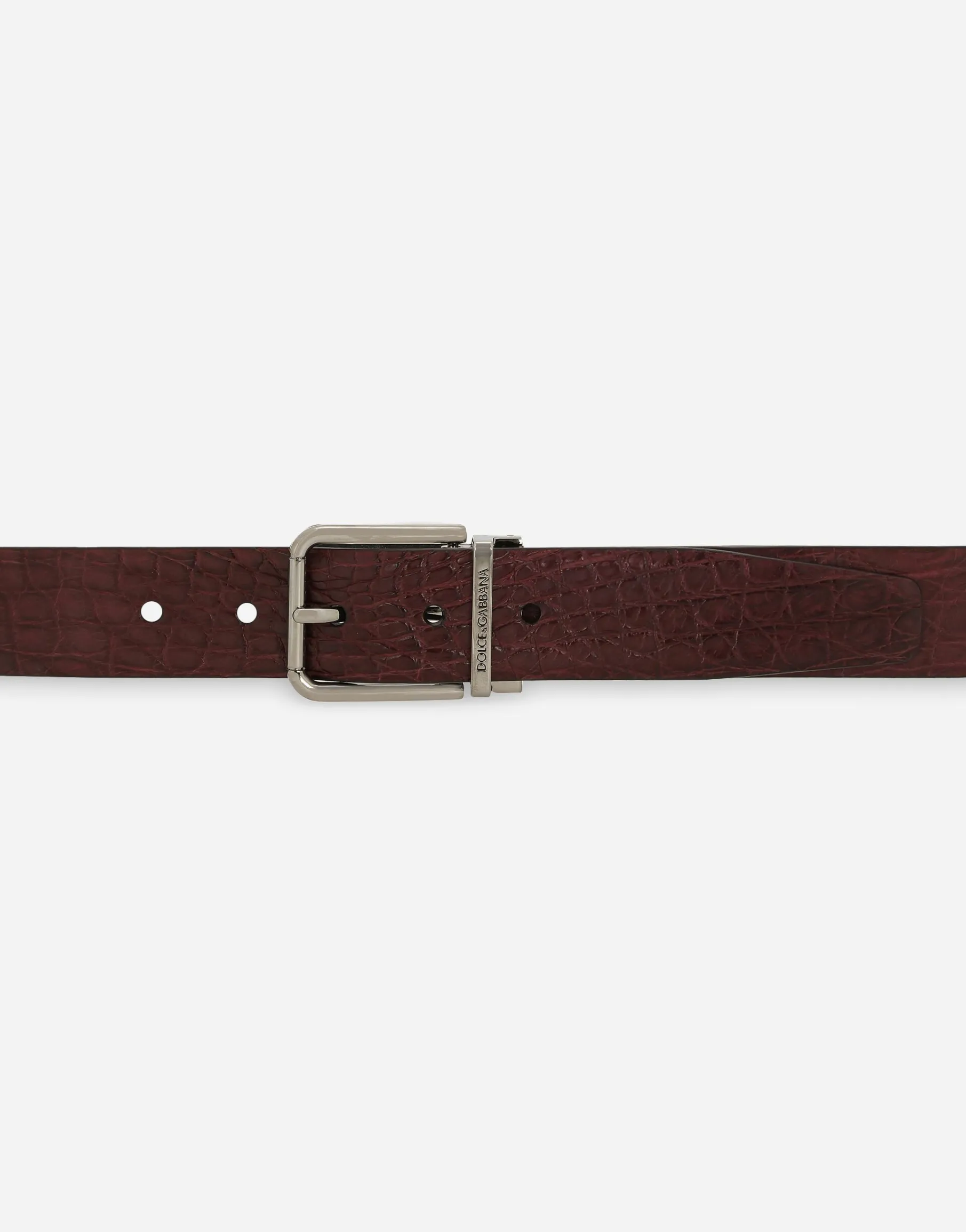 Crocodile nappa belt