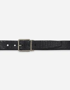 Crocodile nappa belt