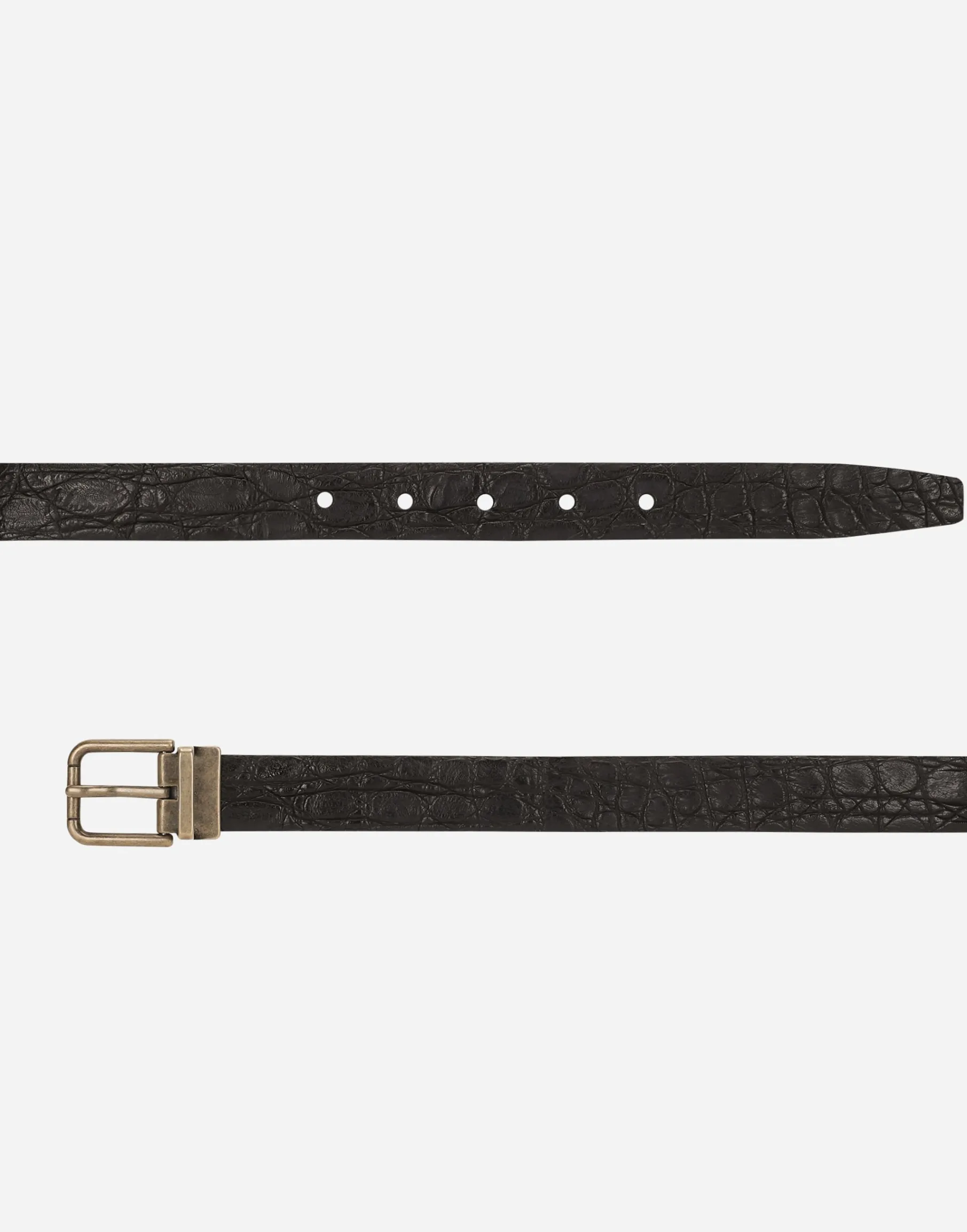 Crocodile skin belt