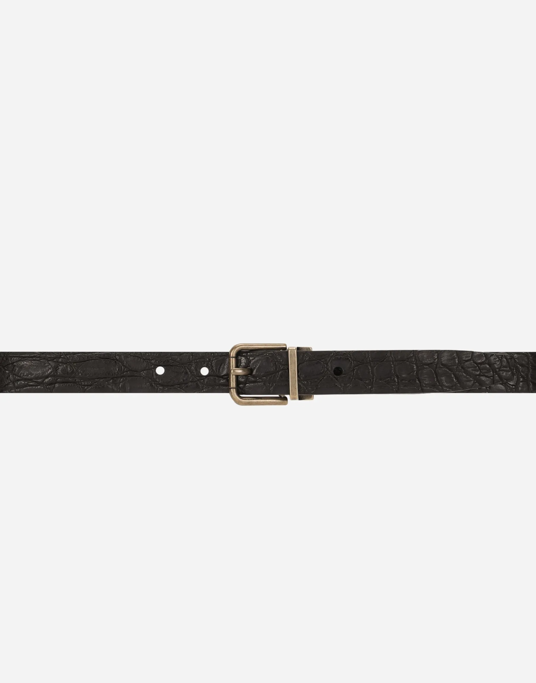 Crocodile skin belt
