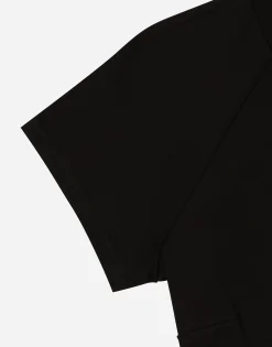 Cropped jersey T-shirt with Dolce&Gabbana tag