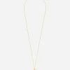 Cross pendant on yellow gold chain