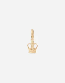 Crown Yellow gold charm