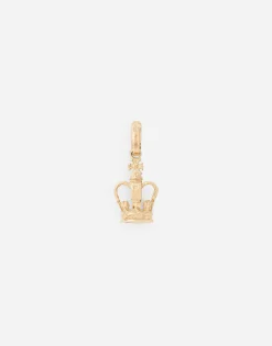 Crown Yellow gold charm