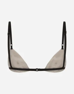Crystal mesh bra