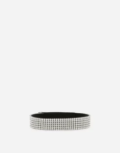 Crystal mesh choker