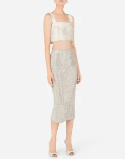 Crystal mesh top