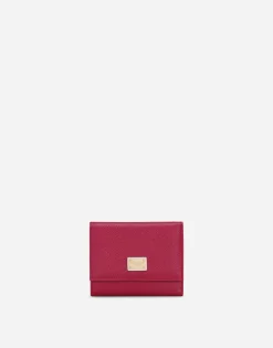 Dauphine calfskin French-flap wallet