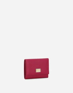 Dauphine calfskin French-flap wallet
