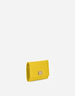 Dauphine calfskin French-flap wallet