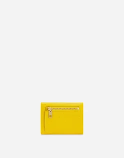 Dauphine calfskin French-flap wallet