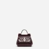 Dauphine calfskin Sicily mini bag with rhinestone embellishement
