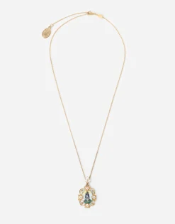 D.D. pendant in yellow 18kt gold and antique cheramic miniature