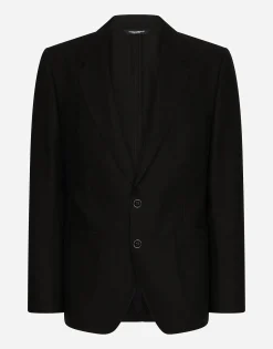 Deconstructed linen jacket