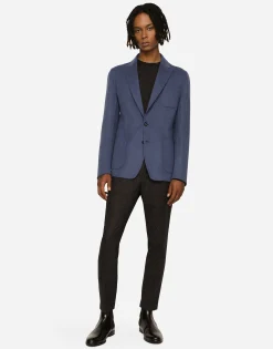 Deconstructed virgin wool jacket