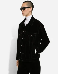 Denim jacket with Dolce&Gabbana logo