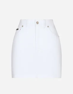 Denim mini skirt