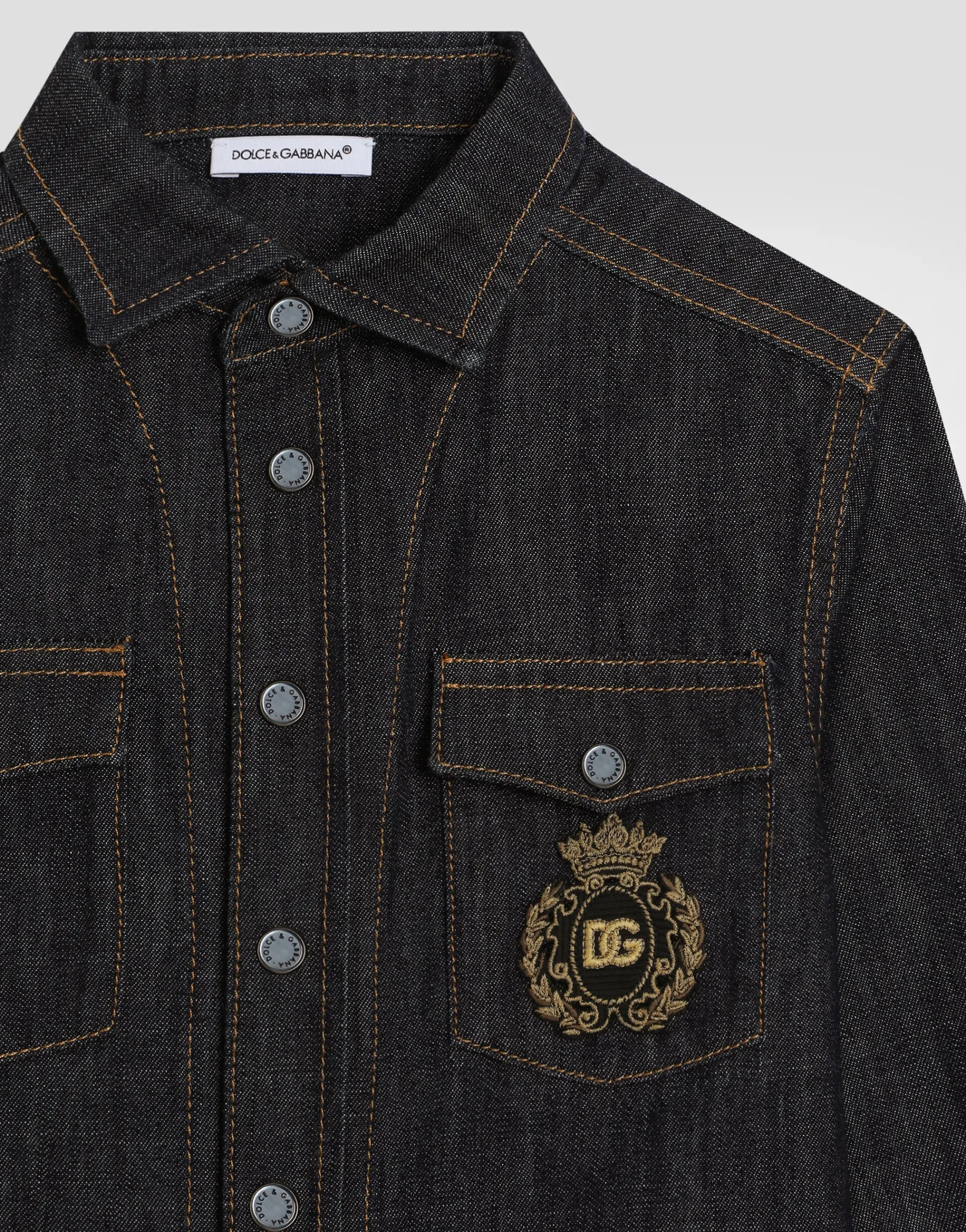 Denim shirt with DG logo