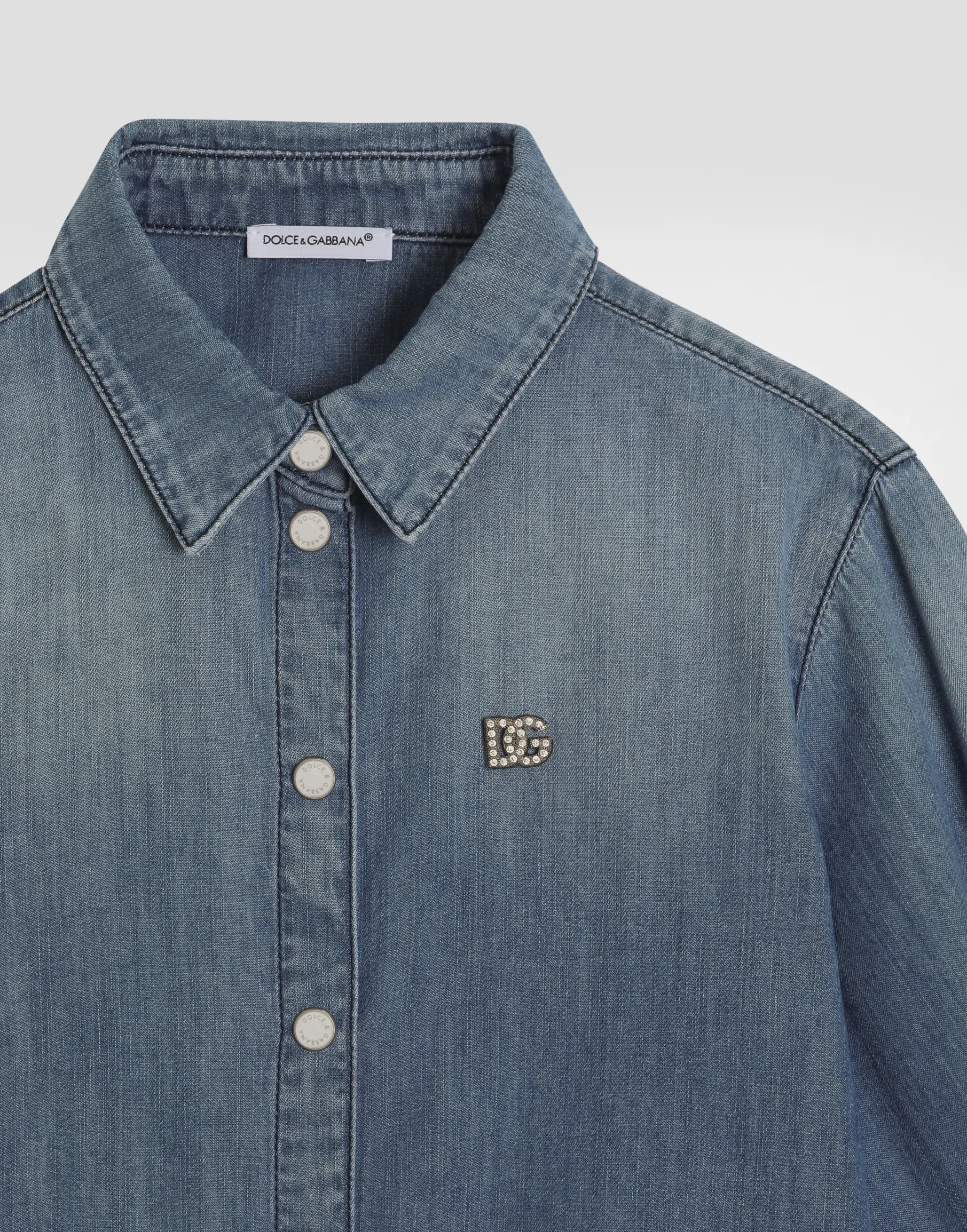 Denim shirt with DG logo