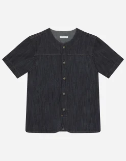 Denim shirt with Dolce&Gabbana logo