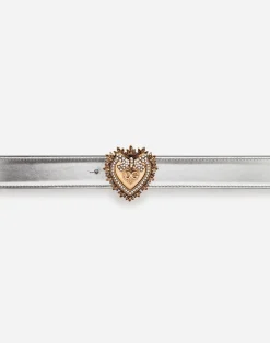 Devotion belt in laminated calfskin