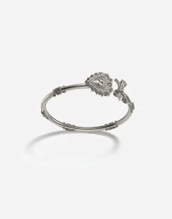 Devotion bracelet in white gold with diamonds
