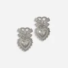 Devotion earrings in white gold with diamonds