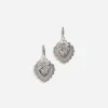 Devotion earrings in white gold with diamonds and pearls