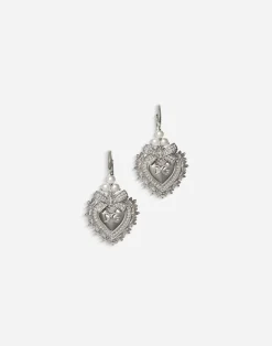 Devotion earrings in white gold with diamonds and pearls