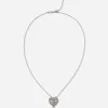 Devotion necklace in white gold with diamonds and pearls