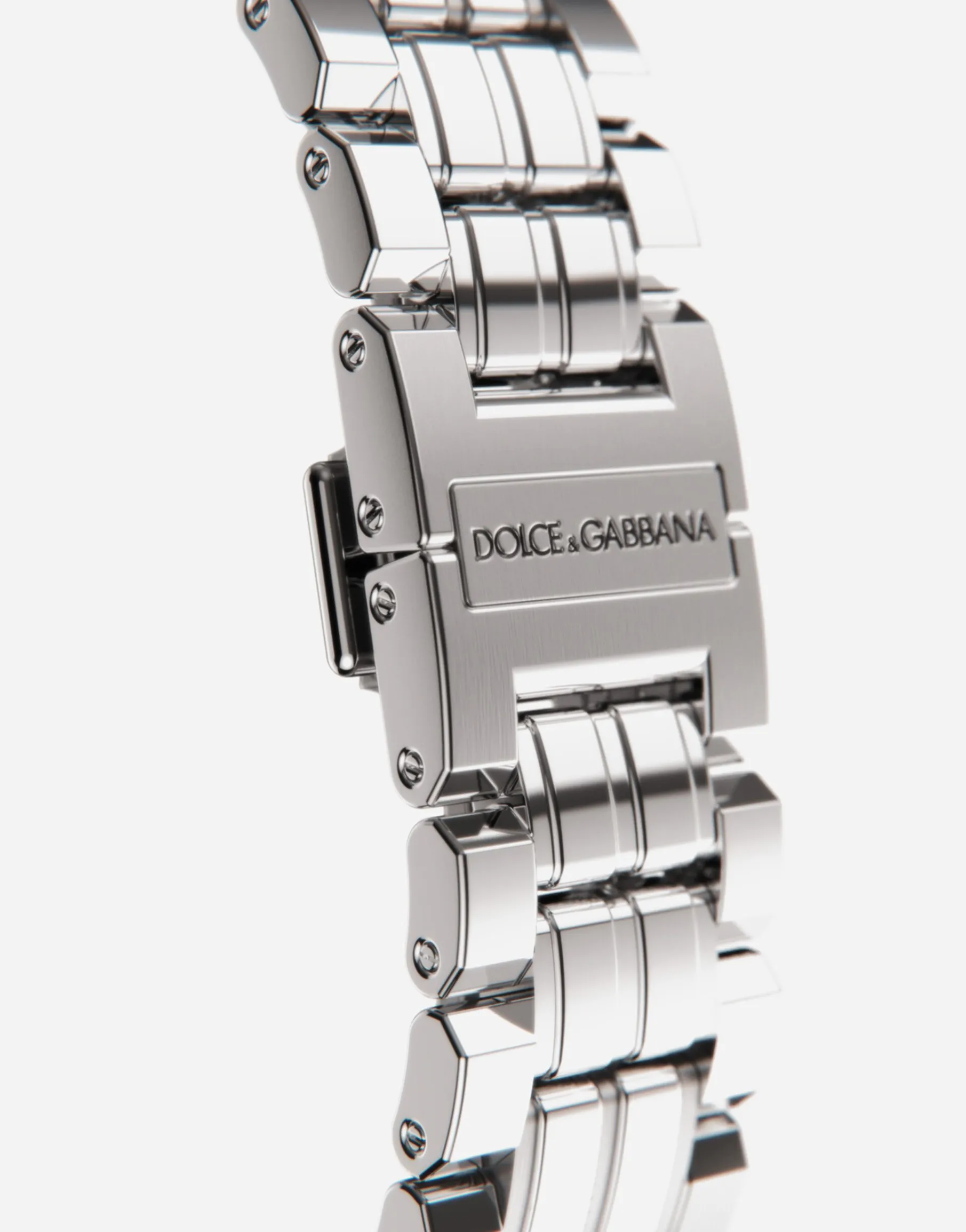DG7Gems steel watch with light blue topazes