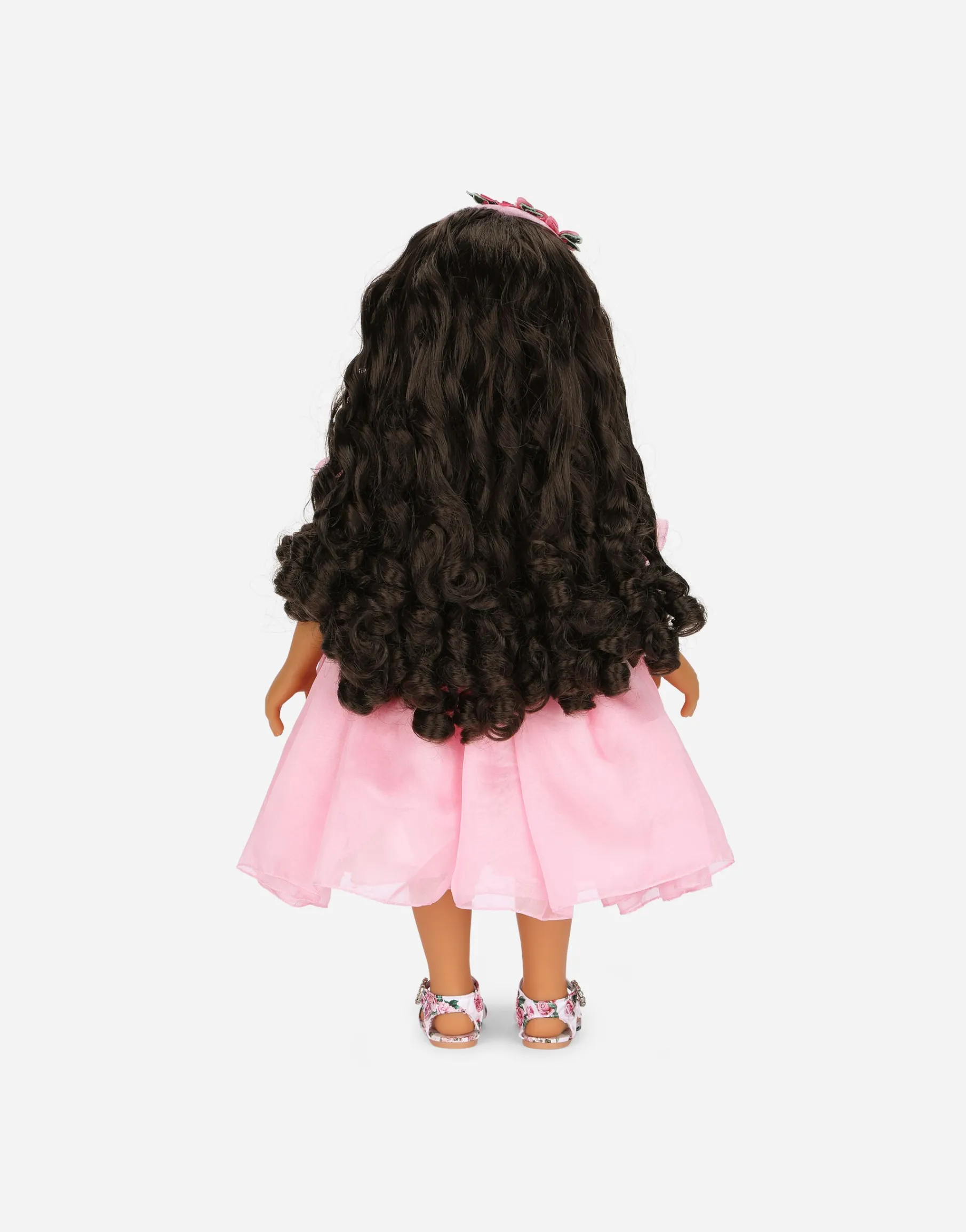 Doll with chiffon dress