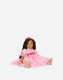 Doll with chiffon dress