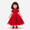 Doll with lace dress