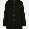 Double crepe peacoat with galalith buttons