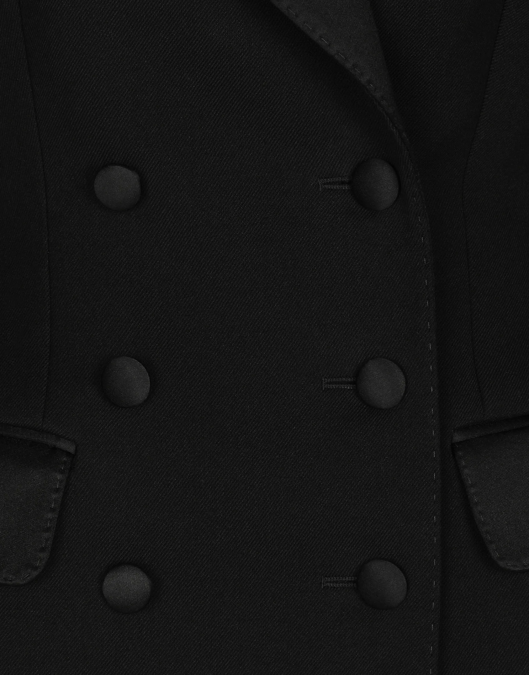 Double-breasted Dolce tuxedo jacket in double stretch wool