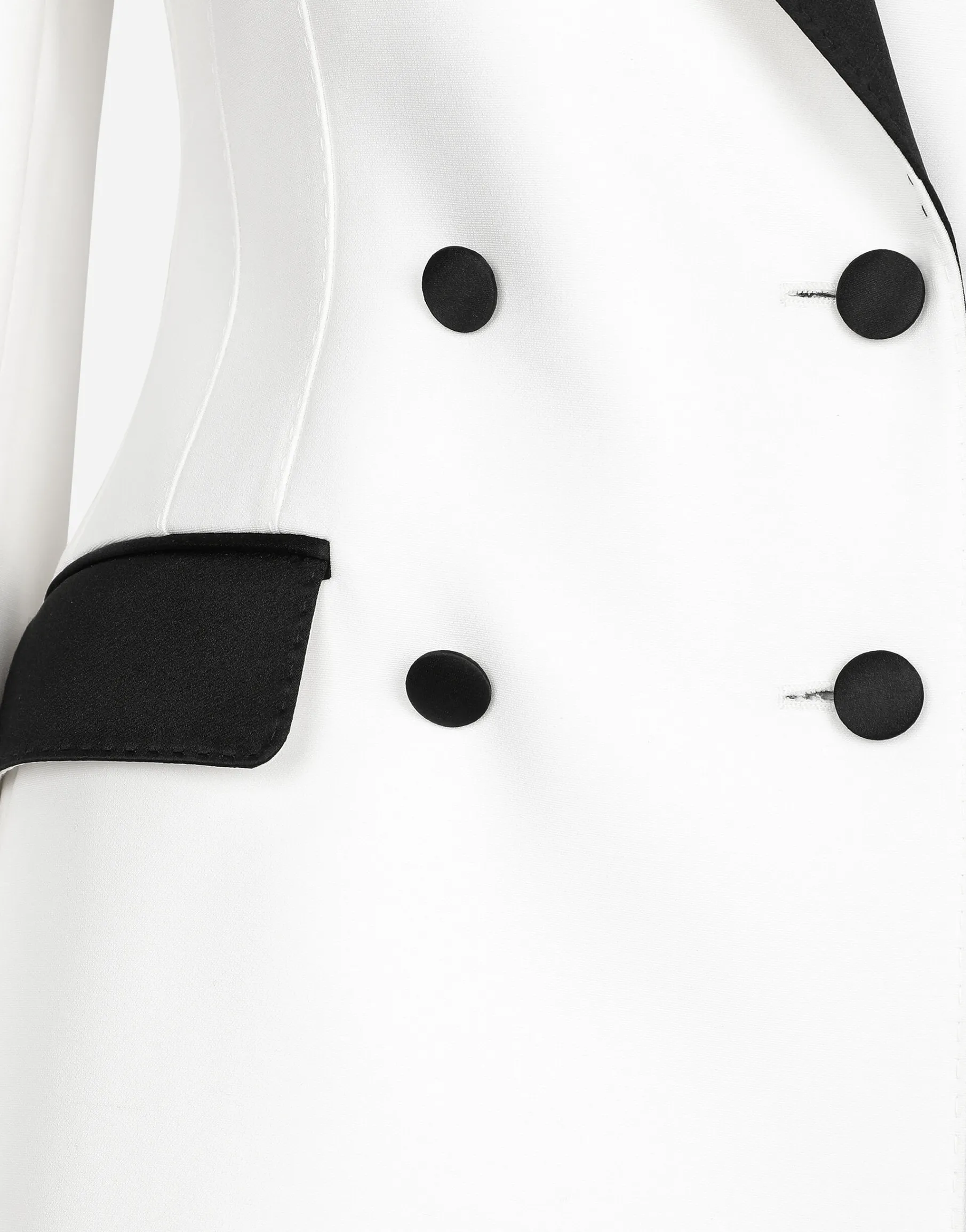Double-breasted faille Turlington tuxedo blazer