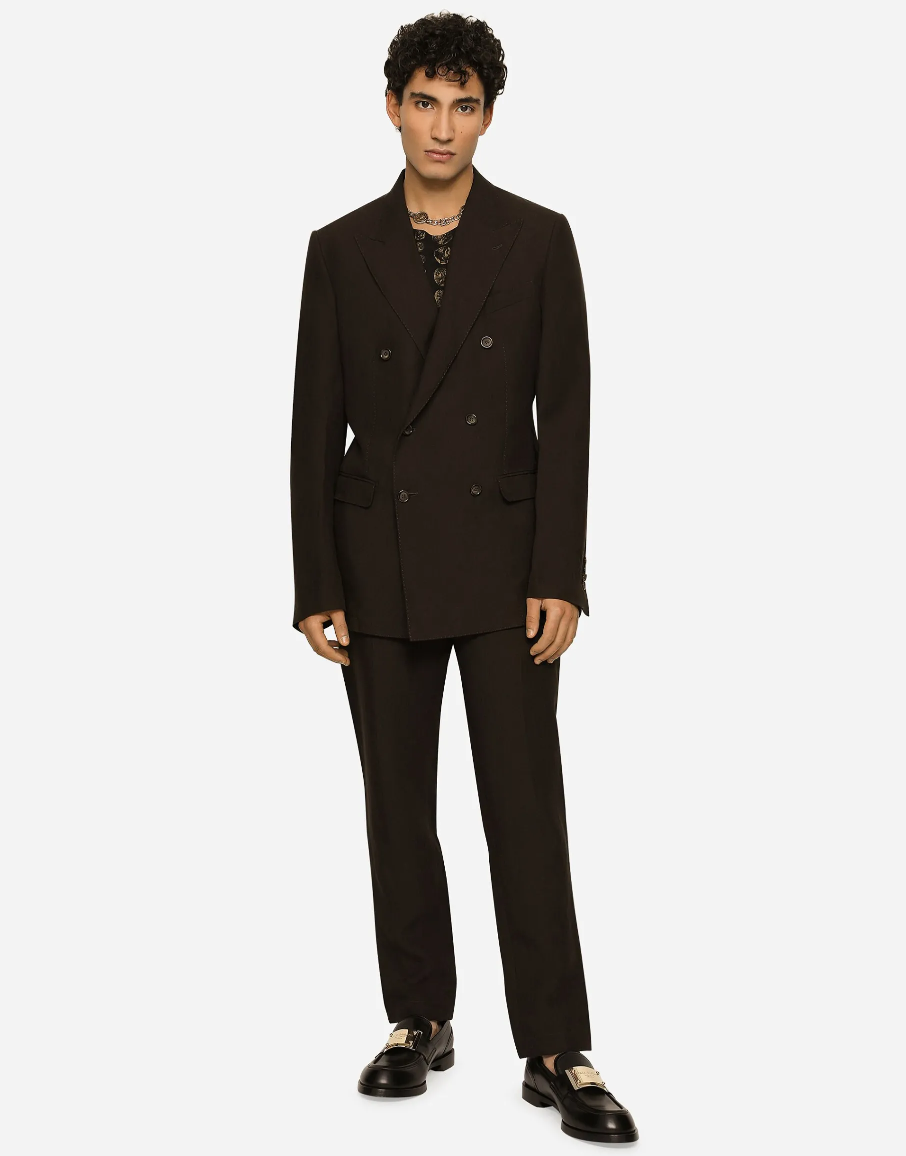 Double-breasted linen Taormina jacket