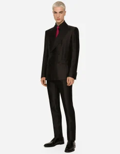 Double-breasted Sicilia-fit tuxedo suit with DG monogram