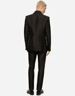 Double-breasted Sicilia-fit tuxedo suit with DG monogram