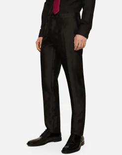 Double-breasted Sicilia-fit tuxedo suit with DG monogram
